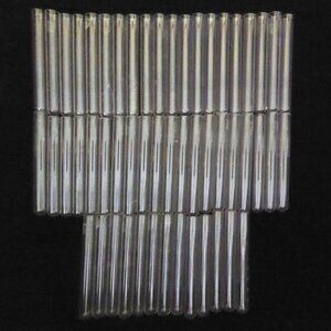 VINTAGE 4” LOT OF 53 MEDICAL SCIENCE LAB PYREX GLASS TEST TUBES ODDITY